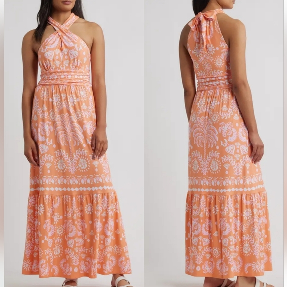 Lilly Pulitzer Montecito Halter‎ Maxi Dress